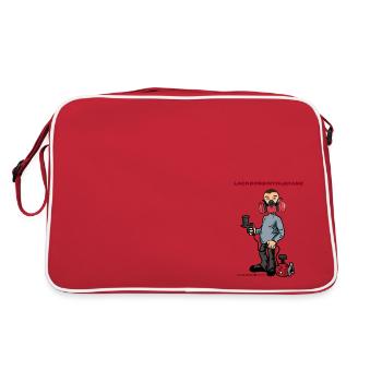 Paint can intolerance painter - Retro Bag - red/white - Back