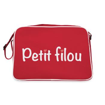 Little trickster - Funny nickname - Retro Bag - red/white - Back