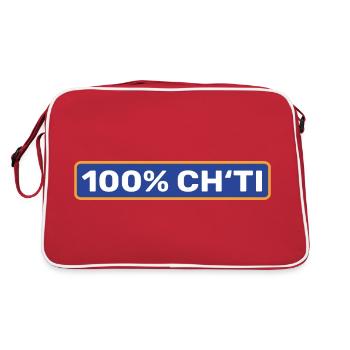 100% Ch'ti - Nord pas de calais - Sac Retro - rouge/blanc - Dos