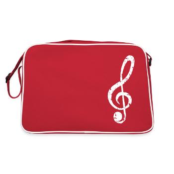 Clef - Retro Bag - red/white - Back