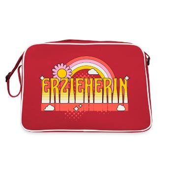 Maternelle Maternelle Profession Enseignant de maternelle - Sac Retro - rouge/blanc - Dos