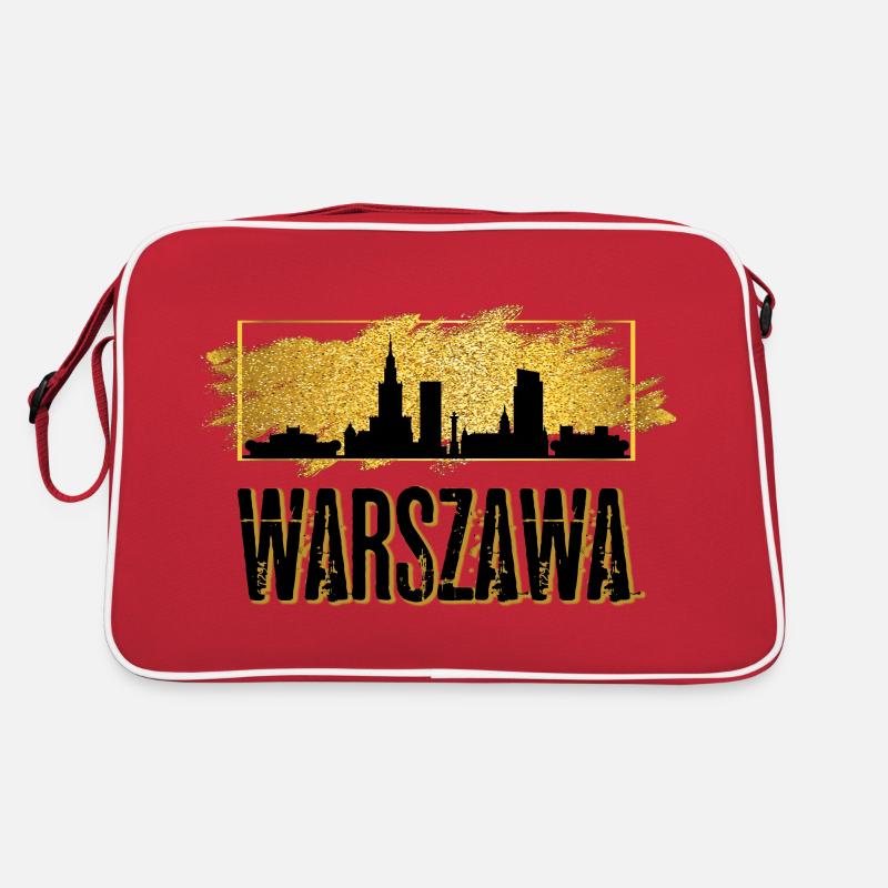 Varsovie Varsovie Pologne Ville Skyline Home Or Sac Retro