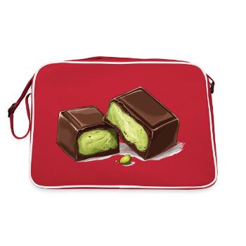 Dubai Chocolate Pistachios Pistachio Cream Chocolate - Retro Bag - red/white - Back