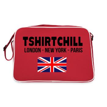 TSHIRTCHILL Londres New York Paris - Sac Retro - rouge/blanc - Dos