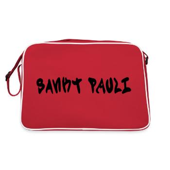 SANKT PAULI - Retro Bag - red/white - Back