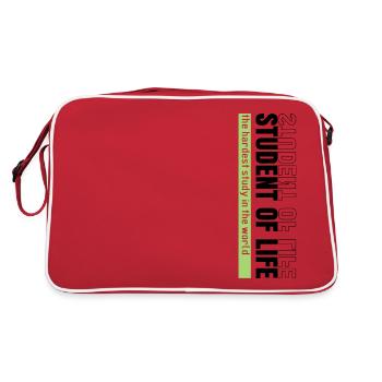 Étudiant de la vie - Sac Retro - rouge/blanc - Dos
