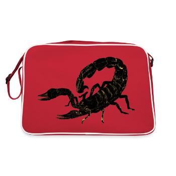 Scorpions are a group of arachnids - Retro Bag - red/white - Back