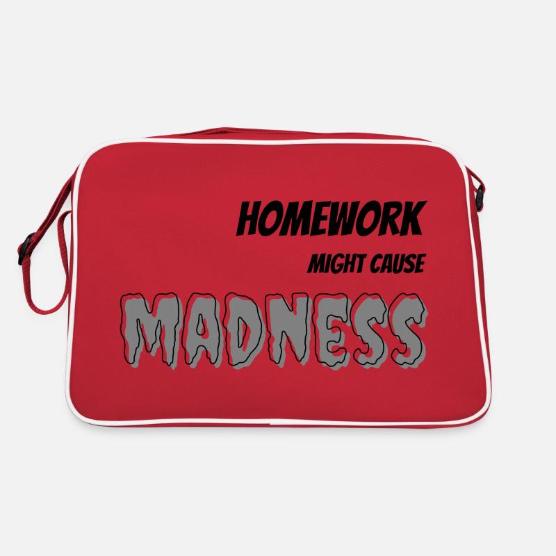 Les devoirs peuvent causer de la folie Sac Retro