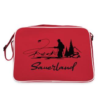 Top Sauerland Fly Fishing - Retro Bag - red/white - Back