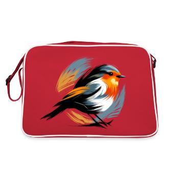 Rouge-gorge - Sac Retro - rouge/blanc - Dos