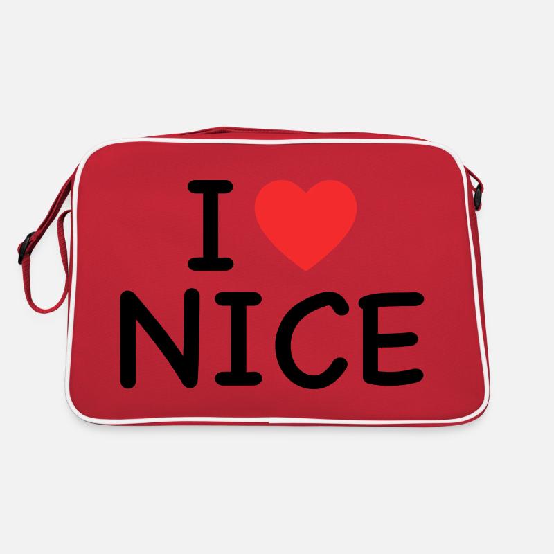 I Love Nice - J'aime Nice Retro Tasche