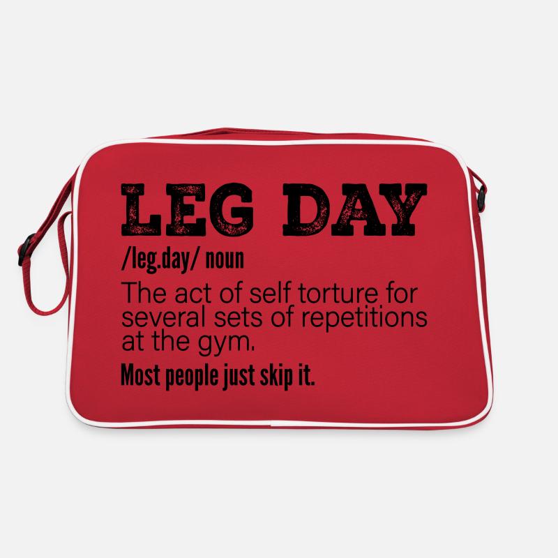 Leg Day Definition, Funny Gym Pump Cover Workout Sac Retro