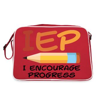 IEP SPED Teacher Art | Special Education Teacher - Sac Retro - rouge/blanc - Dos