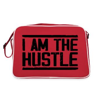 I Am the Hustle Funny Business Owner, CEO - Retro Bag - red/white - Back