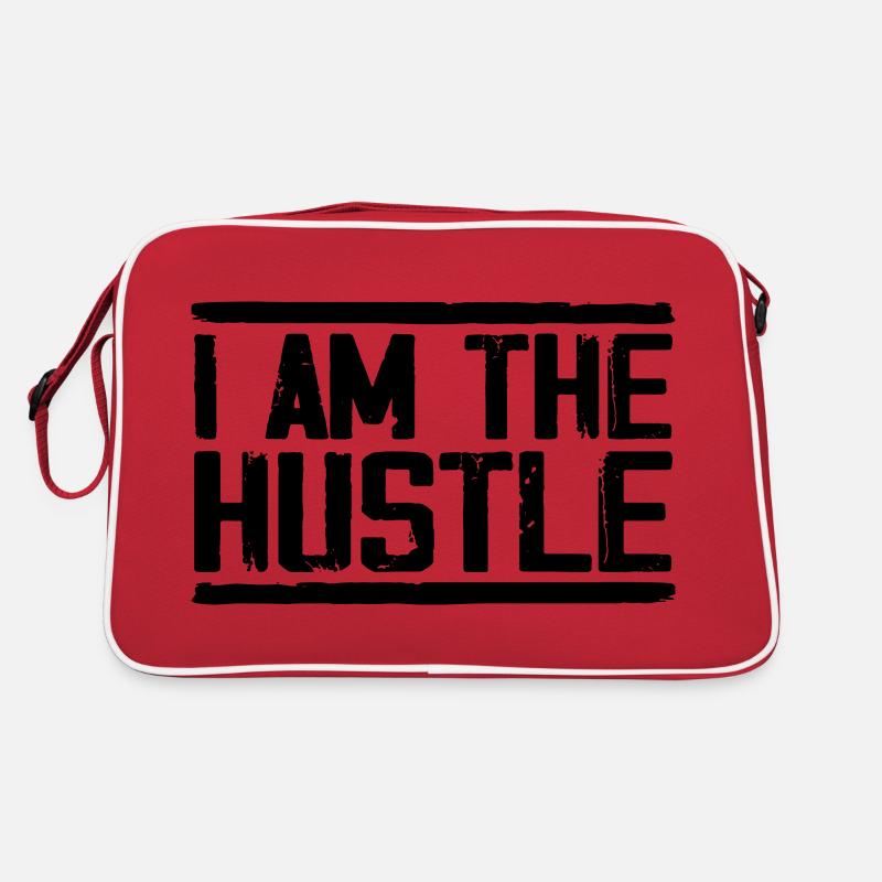 Ich bin der Hustle Funny Geschäftsinhaber, CEO Retro Tasche