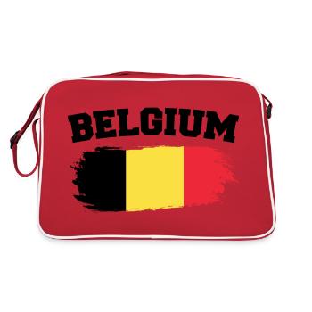 Vintage Belgian Flag Retro Belgian - Retro Bag - red/white - Back