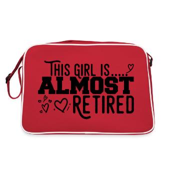 This Girl Almost Retired - Retro Bag - red/white - Back