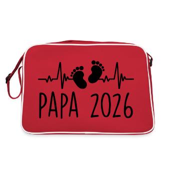 Dad 2026 Frequency Herschlag Father's Day Gift - Retro Bag - red/white - Back