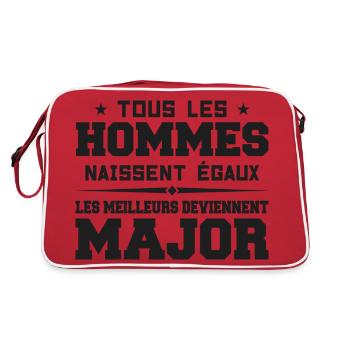 Grade major cadeau drôle militaire armée - Sac Retro - rouge/blanc - Dos