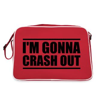 I'm going to crash out - Retro Bag - red/white - Back