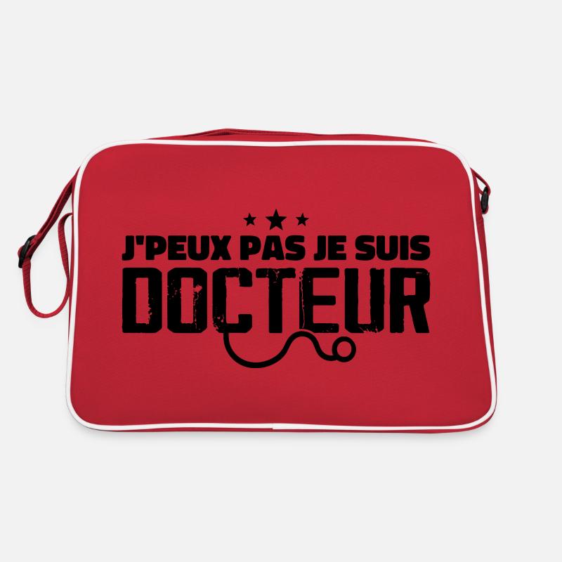 Ich kann nicht, ich bin Arzt Retro Tasche