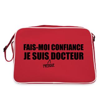 I'm Almost a Doctor - Retro Bag - red/white - Back