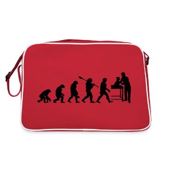 Veterinary Evolution Gift for Veterinarians - Retro Bag - red/white - Back