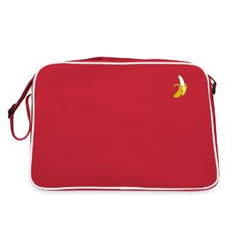 Banane - Retro Tasche - Rot/Weiß - Hinten