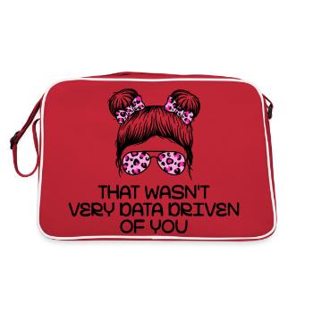 That Wasn't Very Data Driven Of You - Retro Bag - red/white - Back