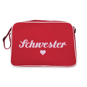 Sister Heart Light Pink 2024 - Retro Bag - red/white - Back