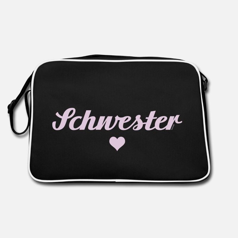 Schwesterherz hellrosa 2024 Retro Tasche
