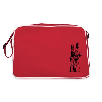 Dandies of the 19th century - Retro Bag - red/white - Back
