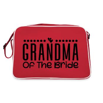 Grandma Of The Bride Wedding Party Family Wedding - Retro Bag - red/white - Back