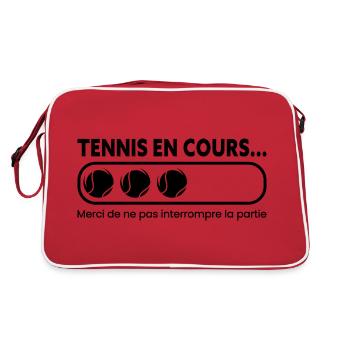 Tennis En Cours Partie - Sac Retro - rouge/blanc - Dos