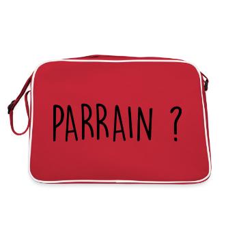 Parrain ? - Sac Retro - rouge/blanc - Dos