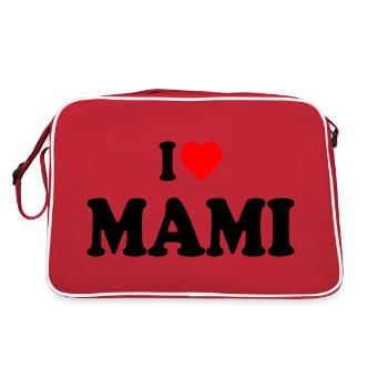I love mami - Sac Retro - rouge/blanc - Dos