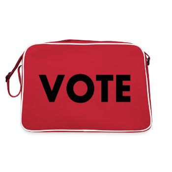 Vote - Retro Bag - red/white - Back