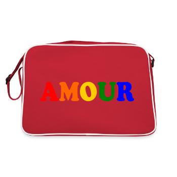 Amour - Sac Retro - rouge/blanc - Dos
