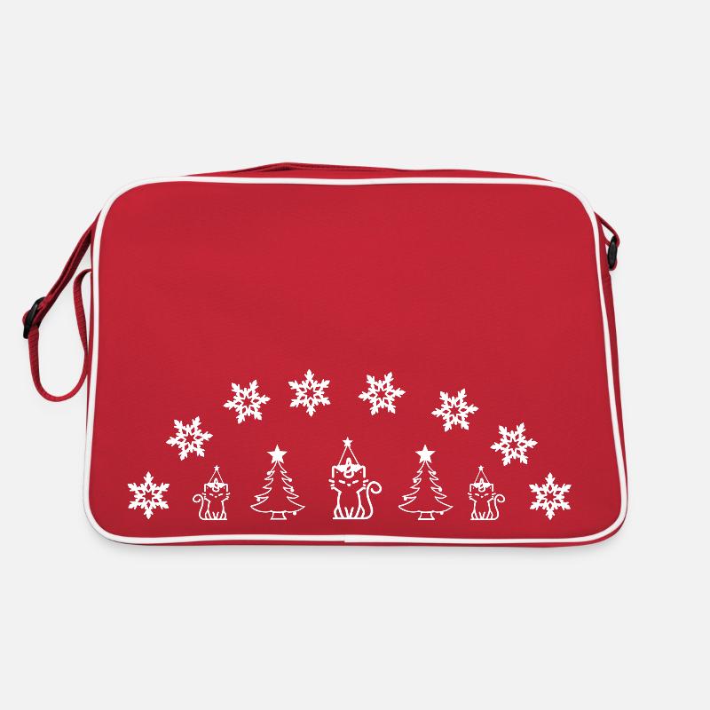 Fresque Chat-licorne de Noel Sac Retro
