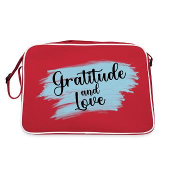 Gratitude et amour, gratitude et amour - Sac Retro - rouge/blanc - Dos