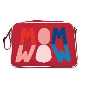 MOM=WOW - Retro Bag - red/white - Back