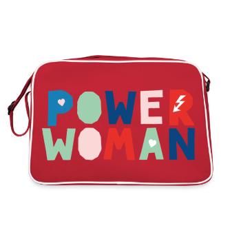 Power Woman - Retro Bag - red/white - Back