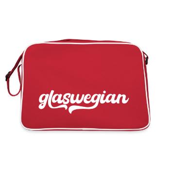Glaswegian, Glasgow - Retro Bag - red/white - Back