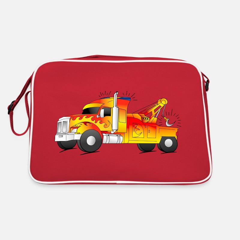 cooler Abschleppwagen Abschlepper LKW Retro Tasche