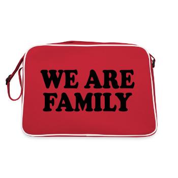 We are family - Retro Bag - red/white - Back