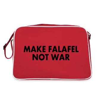 Make falafel not war - Sac Retro - rouge/blanc - Dos