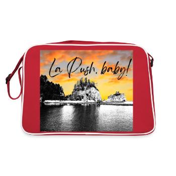La Push bébé! Illustration - Sac Retro - rouge/blanc - Dos