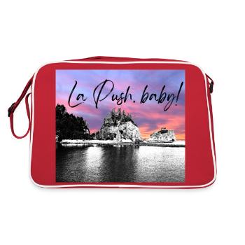 La Push, bébé ! Illustration - Sac Retro - rouge/blanc - Dos