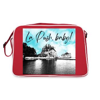 La Push, bébé ! Illustration - Sac Retro - rouge/blanc - Dos