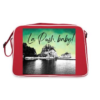 La Push, bébé ! Illustration - Sac Retro - rouge/blanc - Dos